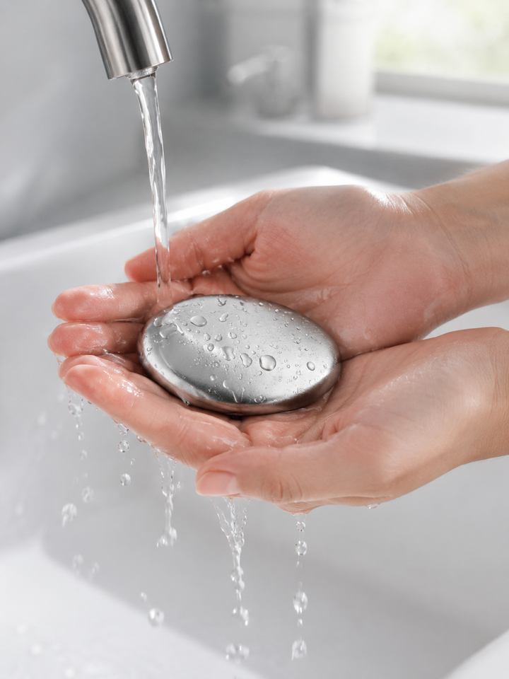Stainless Steel Odor Remover Bar — Kitchen Soap Alternative