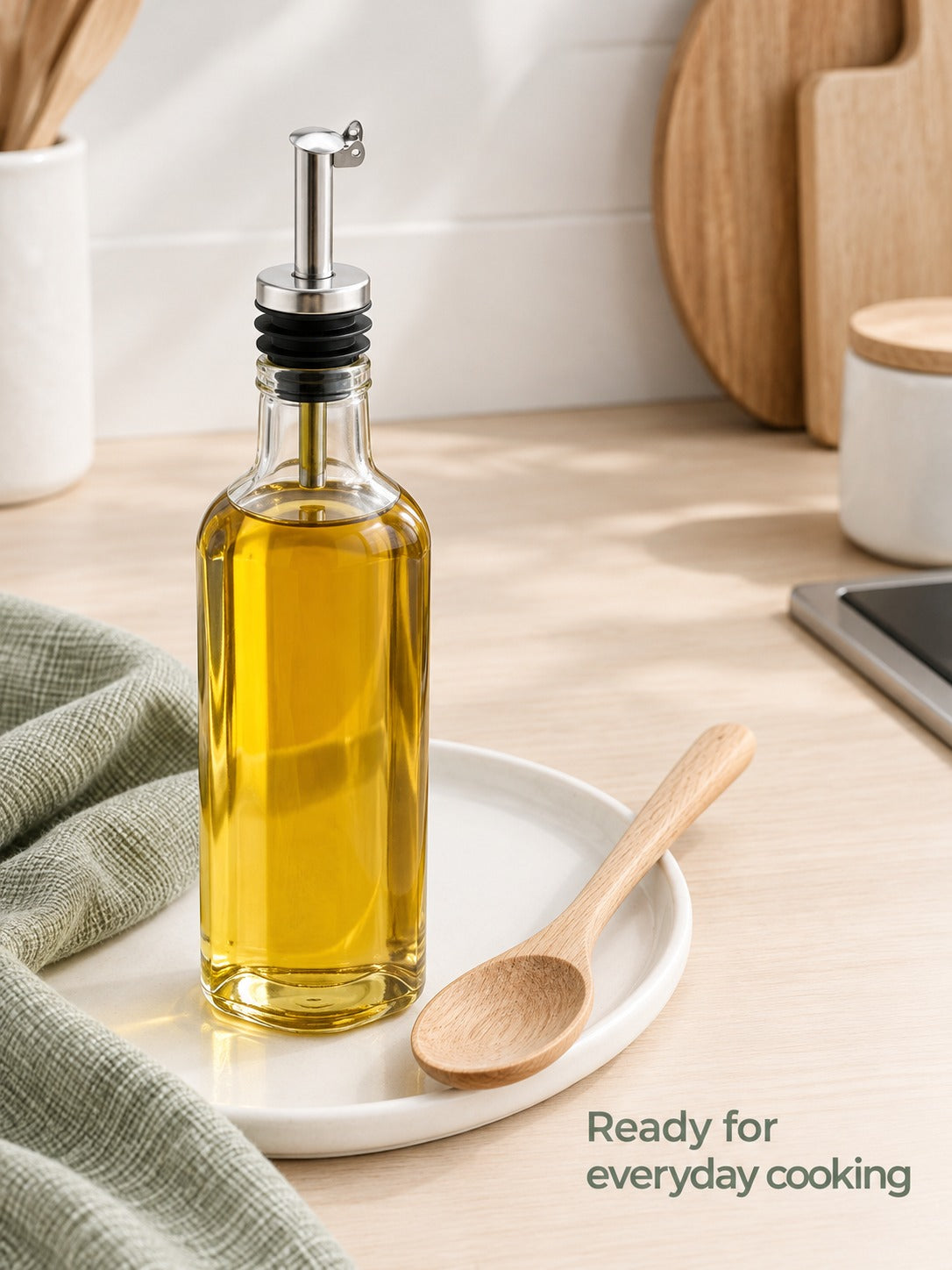 Stainless Steel Oil Bottle Stopper for Clean Pours