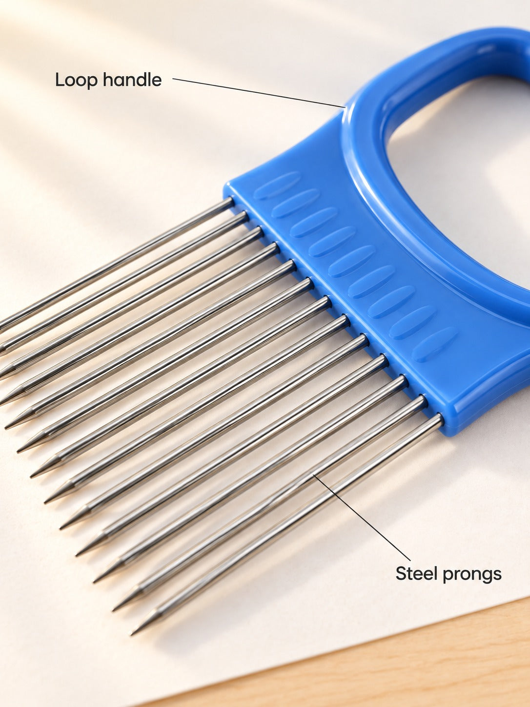 Stainless Steel Onion Slicer Holder for Even Onion Rings