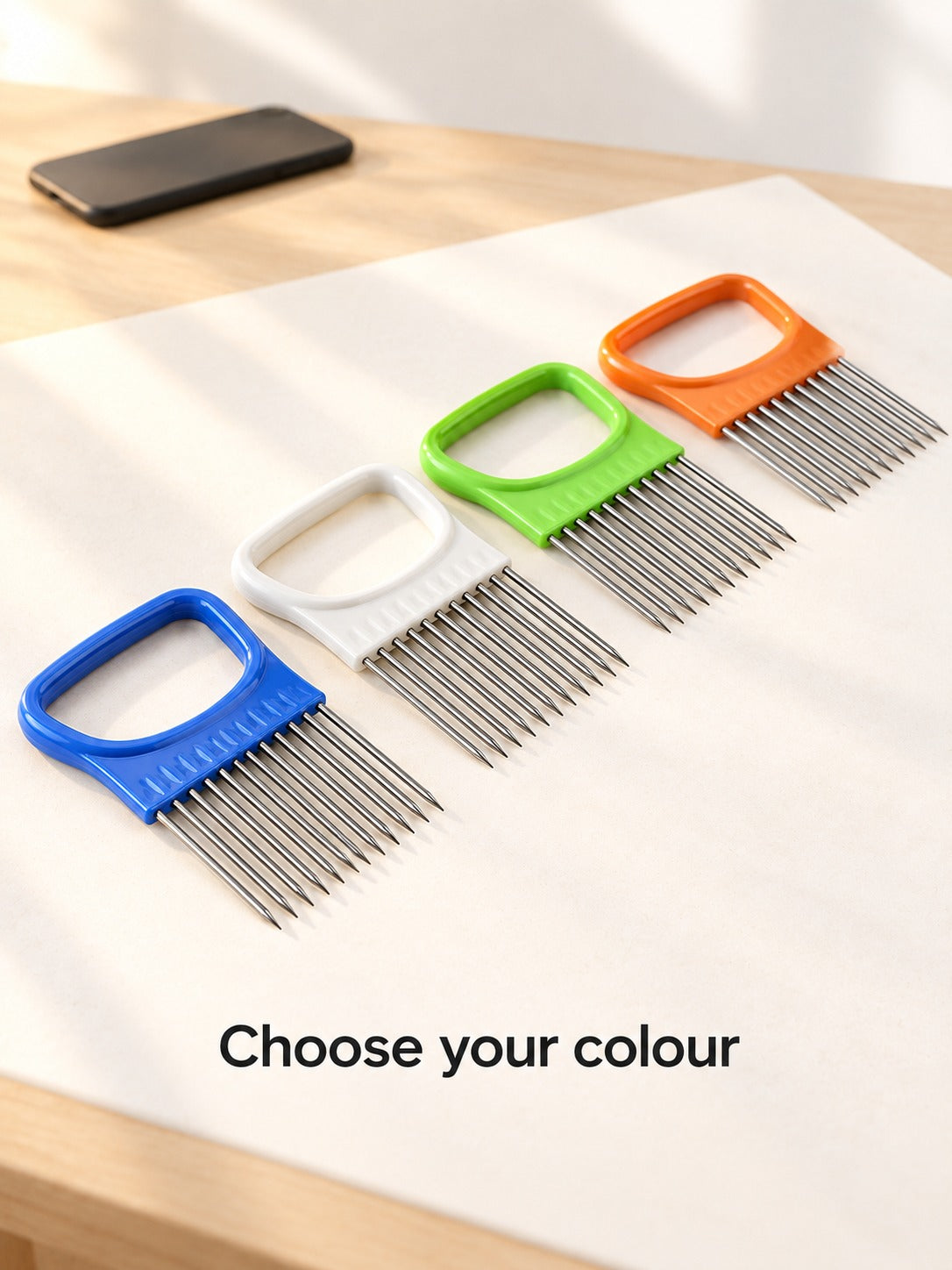 Stainless Steel Onion Slicer Holder for Even Onion Rings