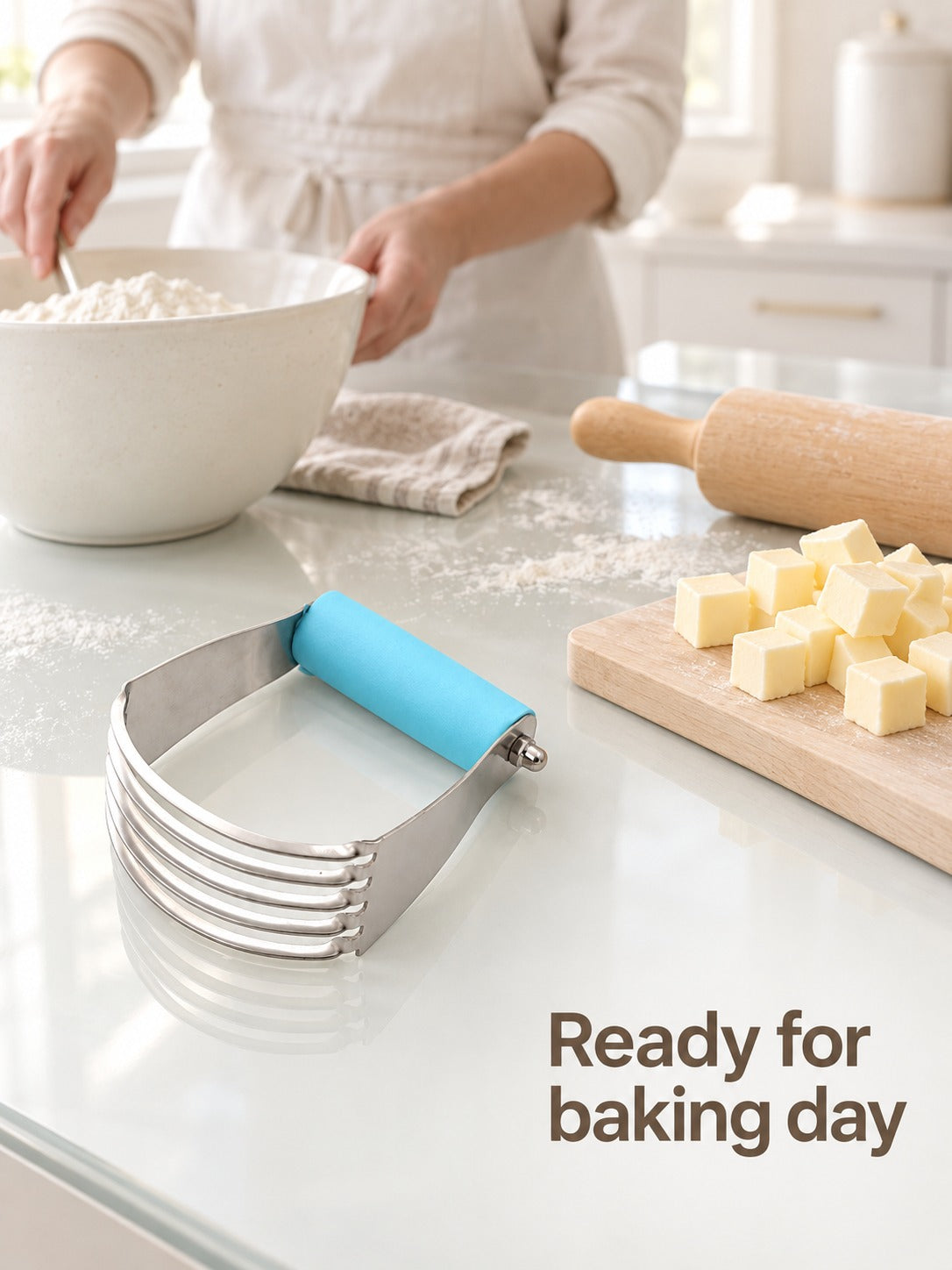 Stainless Steel Pastry Blender for Cold Butter Dough