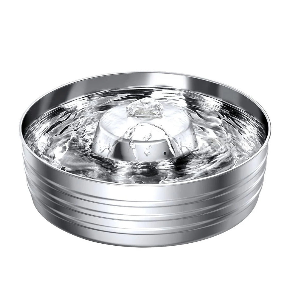 Pet Water Fountain, Stainless Steel Fresh-Flow Bowl