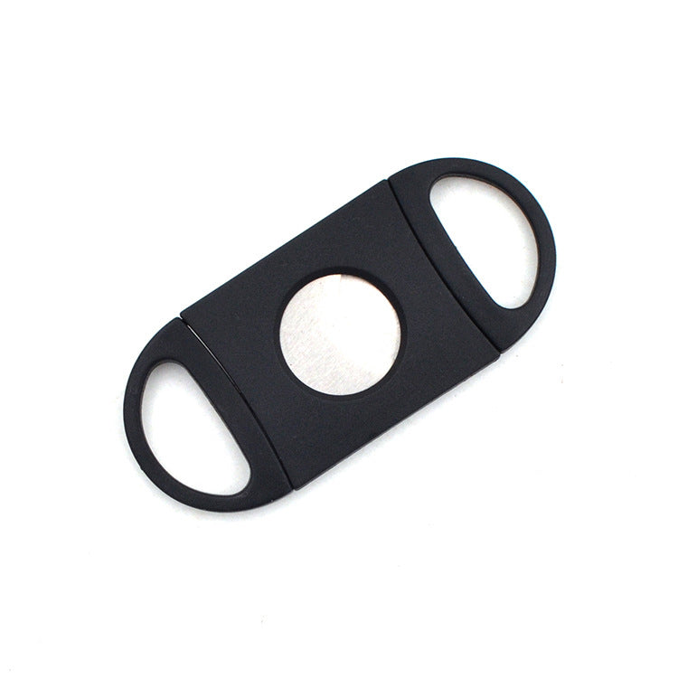 Stainless Steel Cigar Cutter with Double-Blade V-Cut