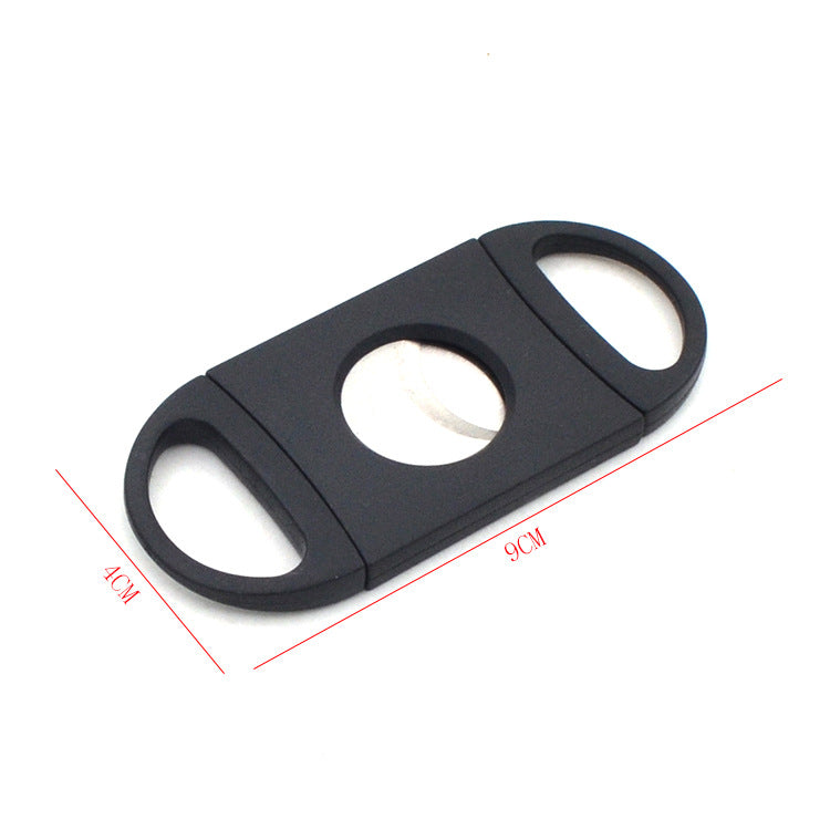 Stainless Steel Cigar Cutter with Double-Blade V-Cut