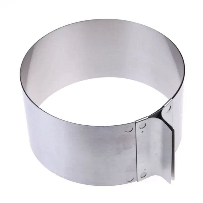 Adjustable Stainless Steel Cake Ring Mold, 6-12 Inch