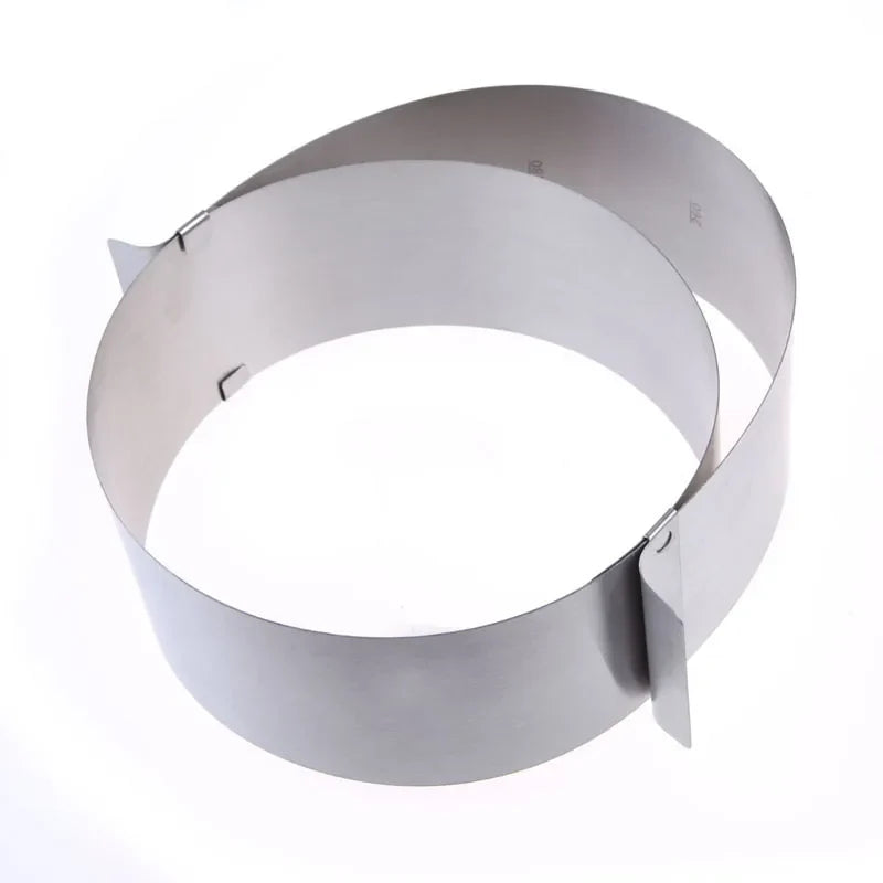 Adjustable Stainless Steel Cake Ring Mold, 6-12 Inch