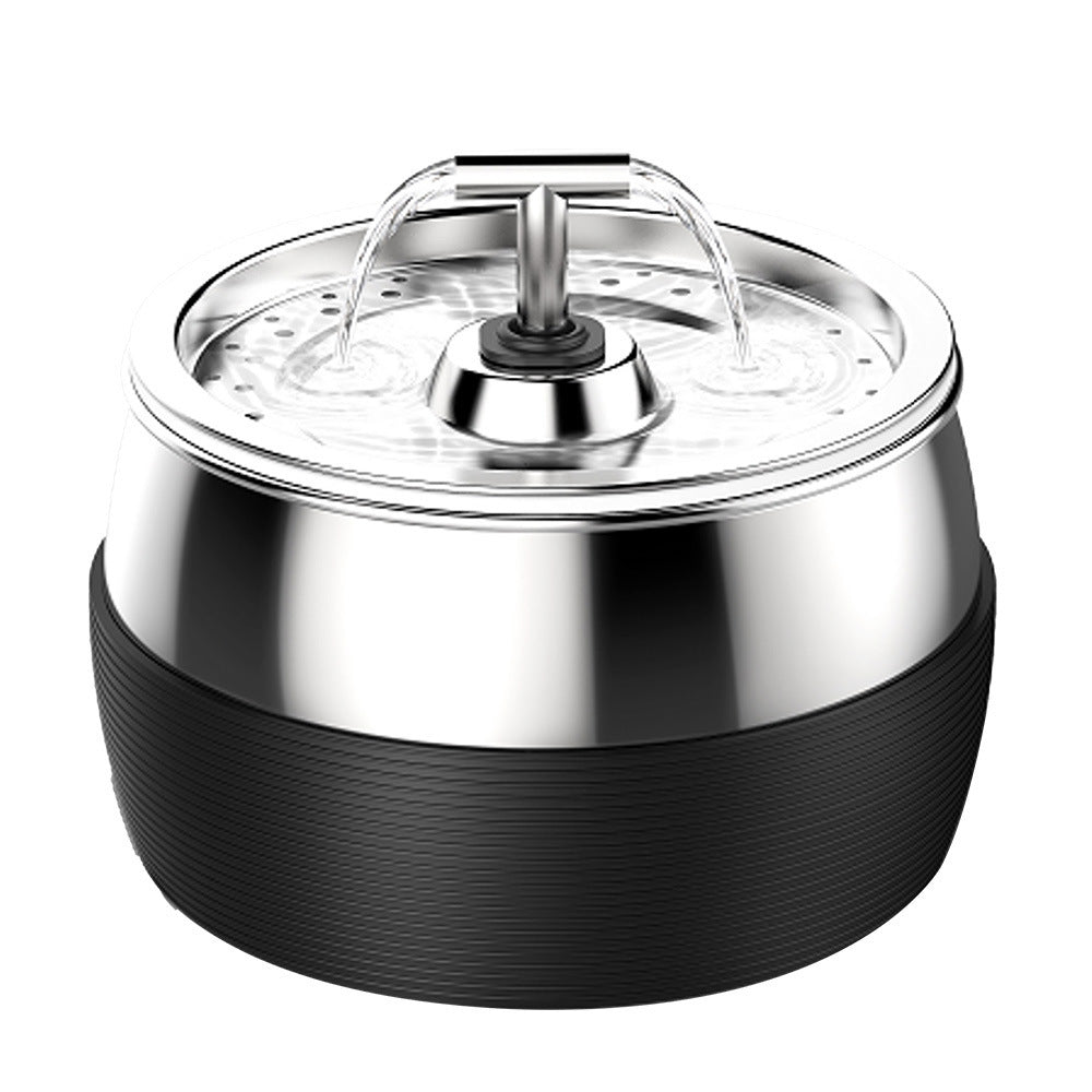 Stainless Steel Pet Water Fountain for Quiet Hydration