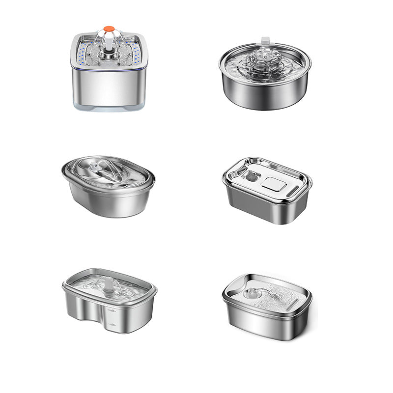 Stainless Steel Pet Water Fountain for Quiet Hydration