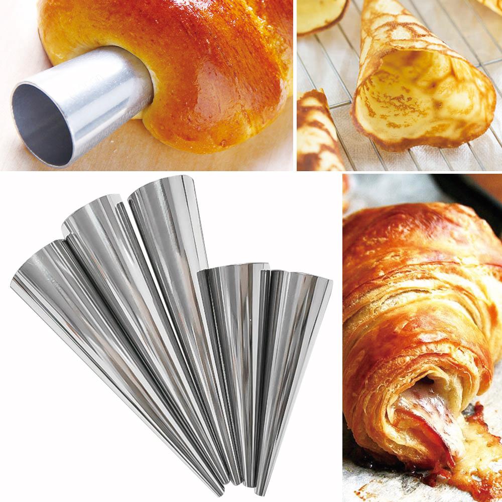Stainless Steel Cream Horn Molds for Spiral Croissants