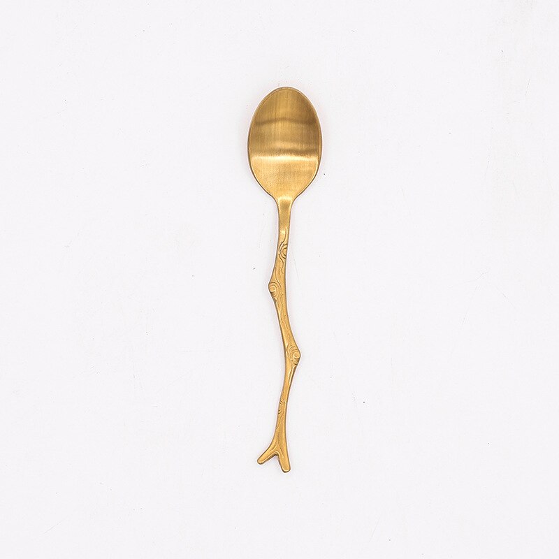 Branch Design Dessert Spoons and Forks Set