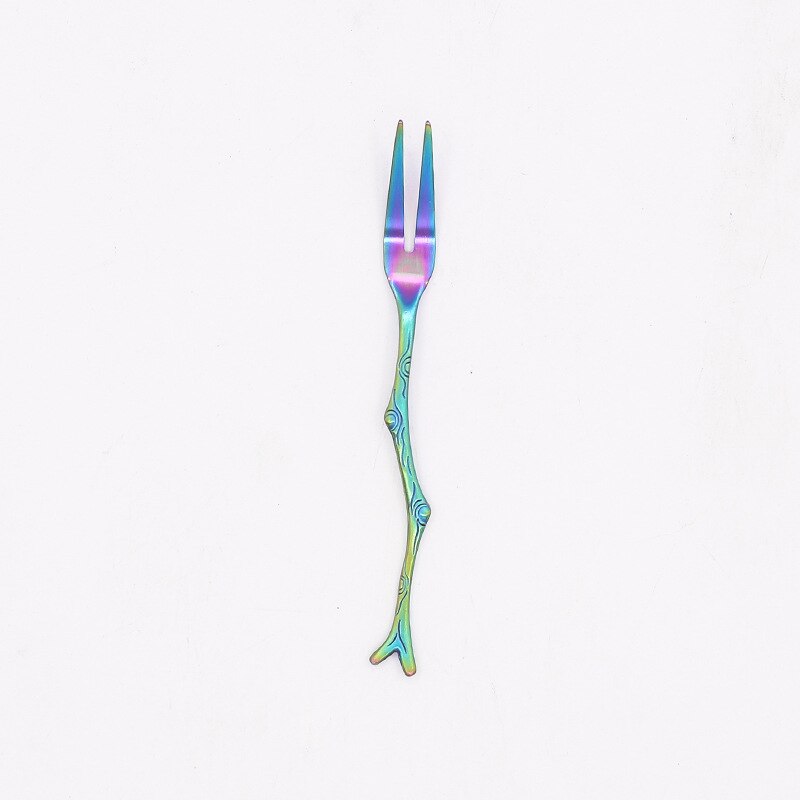Branch Design Dessert Spoons and Forks Set