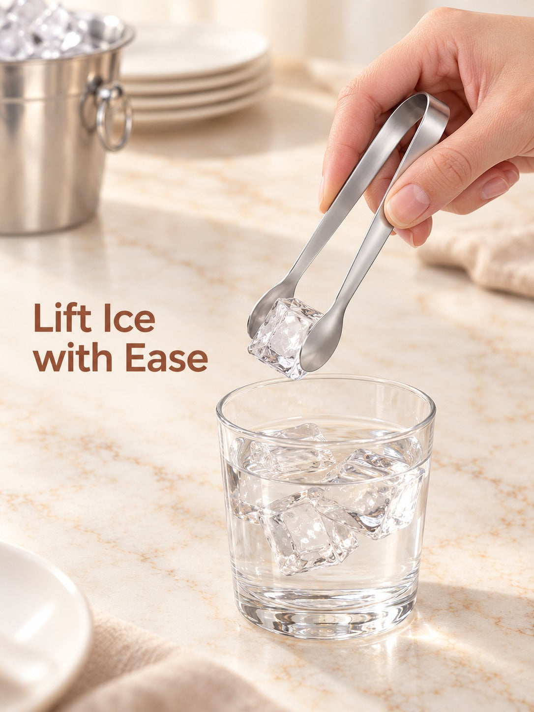 Stainless Steel Sugar Tongs Set, 12 Pieces for Hosts