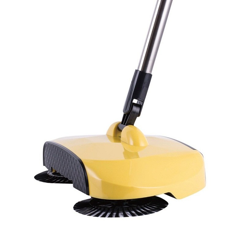 Hand Push Broom Sweeper with Stainless Steel Handle