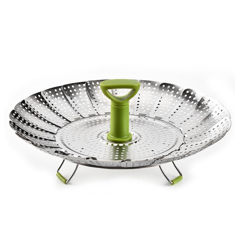 Telescopic Stainless Steamer Basket, Fits 7-11 Inch Pots
