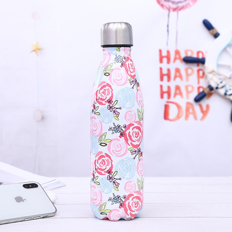 Stainless Steel Insulated Water Bottle 500ml Printed