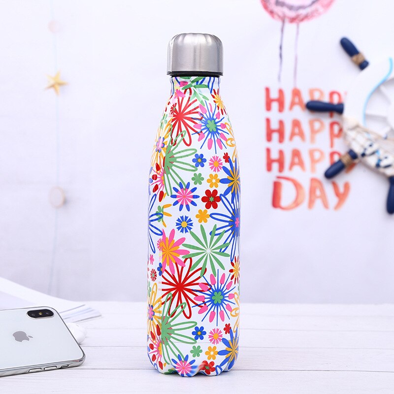 Stainless Steel Insulated Water Bottle 500ml Printed