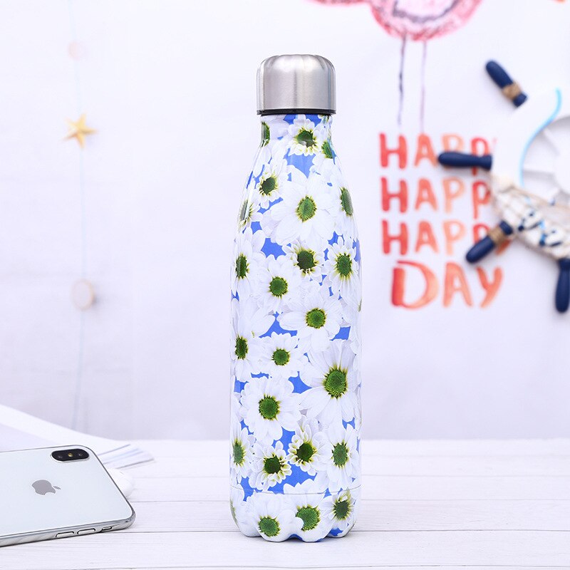 Stainless Steel Insulated Water Bottle 500ml Printed