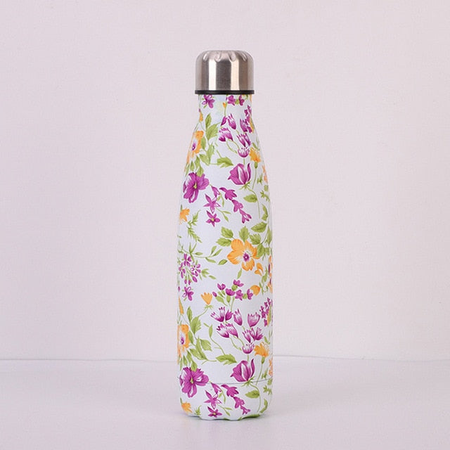 Vacuum Insulated Steel Water Bottle 500ml Fun Prints