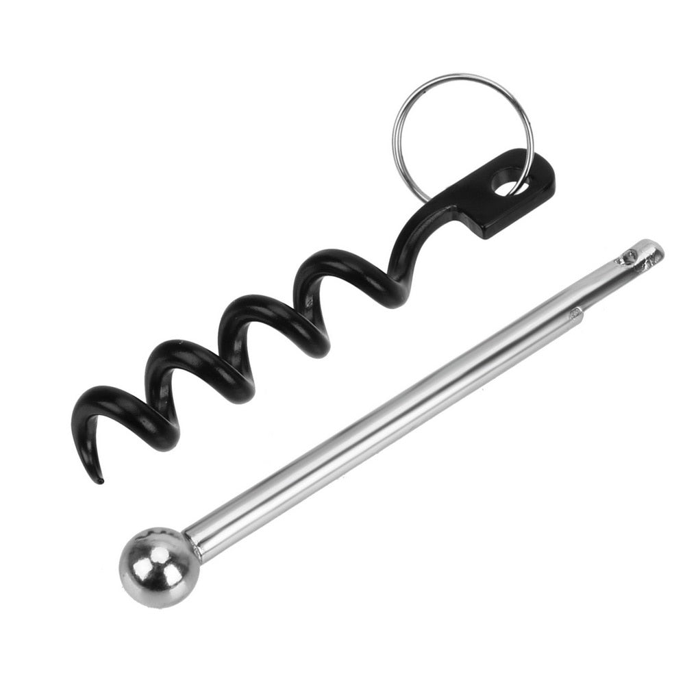 Wine Bottle Opener Keychain: Stainless Steel for Camping