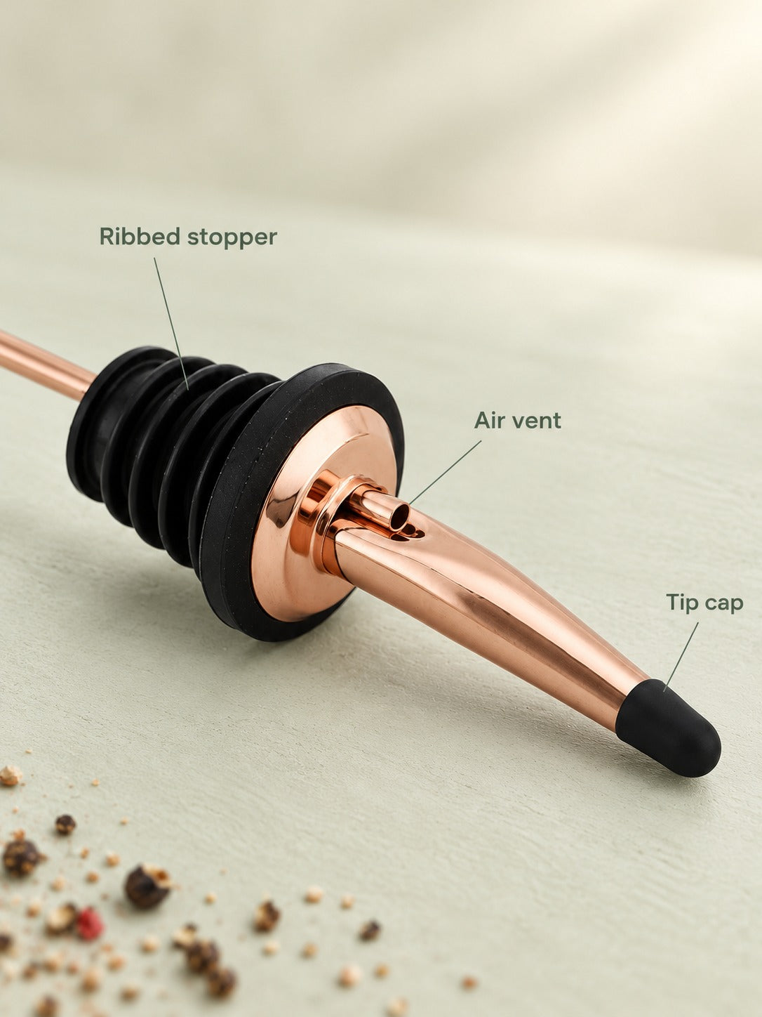 Stainless Steel Wine Pourer with Drip-Free Flow Control