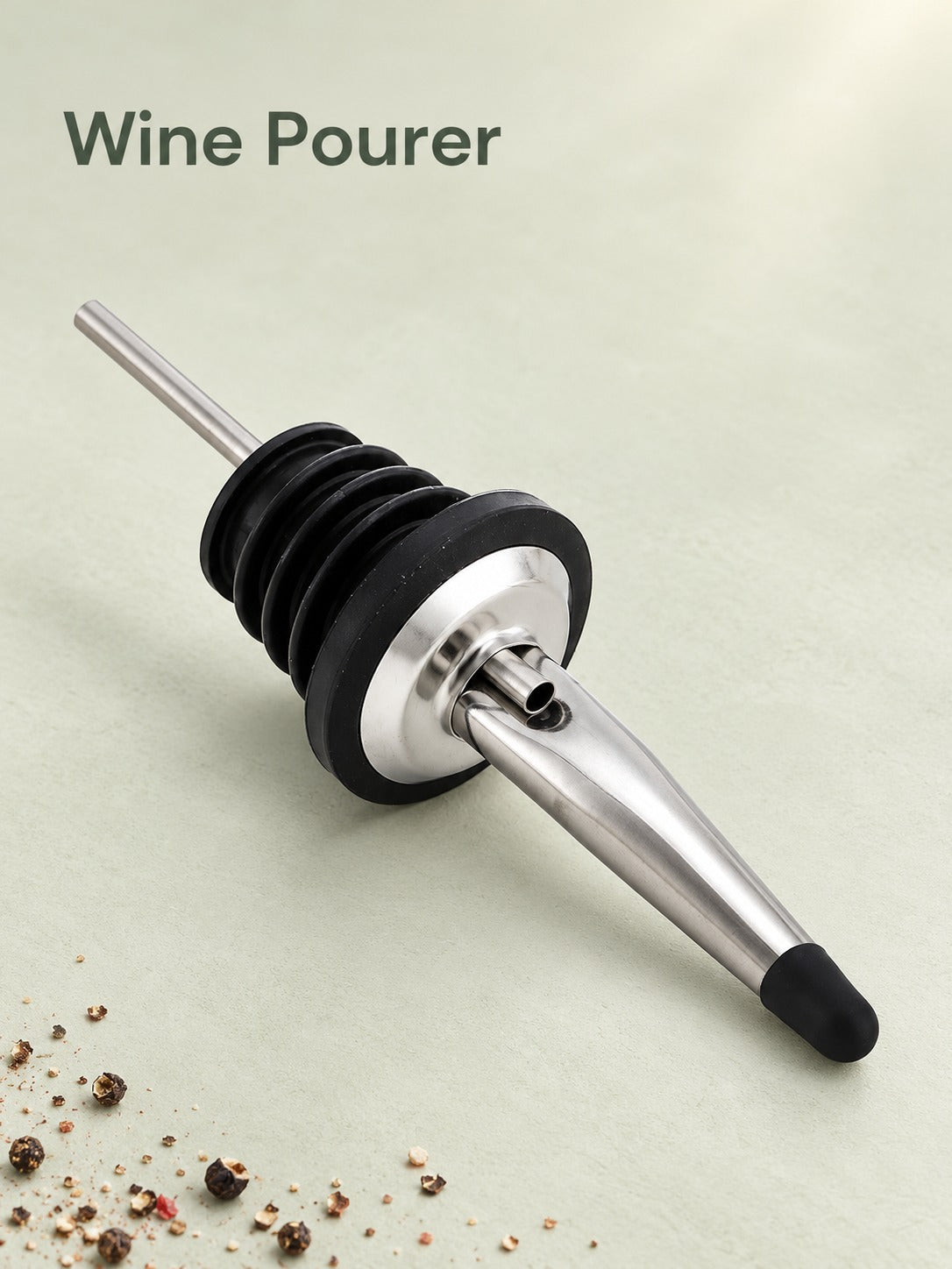 Stainless Steel Wine Pourer with Drip-Free Flow Control