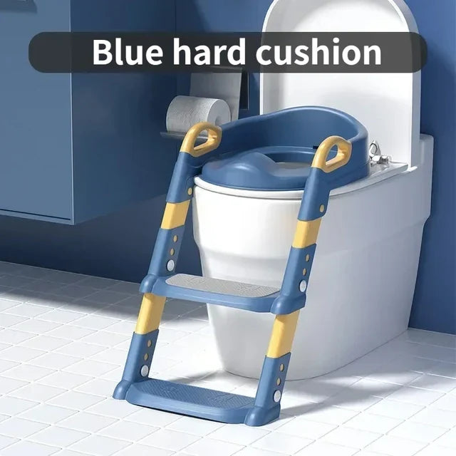 Children's Toilet Training Seat With Adjustable Safe Steps