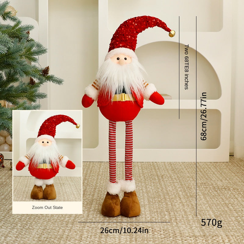 Christmas Standing Plush Dolls for Festive Displays