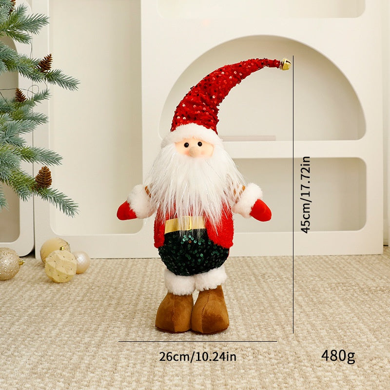 Christmas Standing Plush Dolls for Festive Displays
