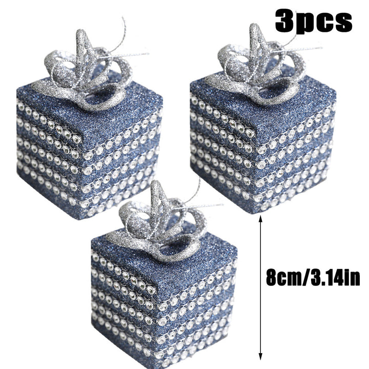 Blue Christmas Ornaments Set for Sparkling Holiday Trees