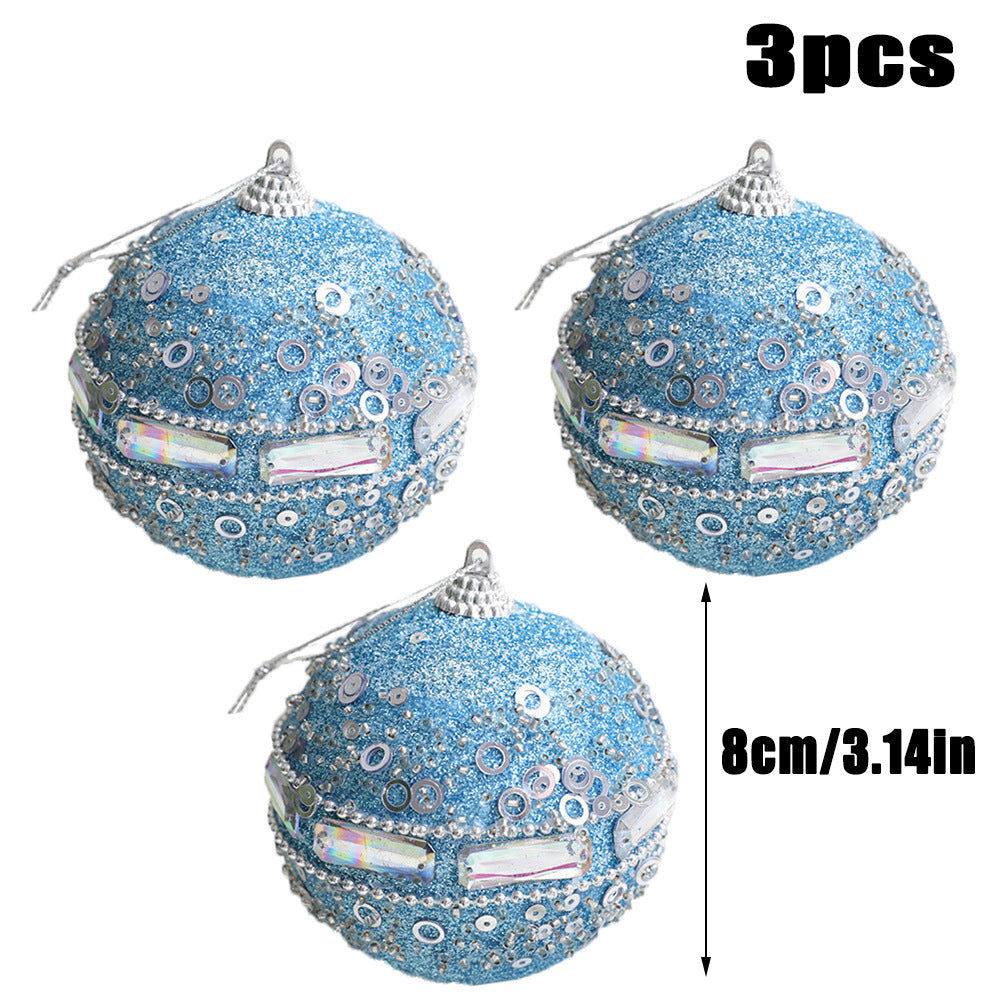 Blue Christmas Ornaments Set for Sparkling Holiday Trees