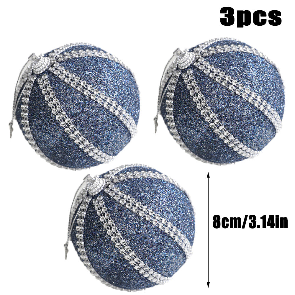 Blue Christmas Ornaments Set for Sparkling Holiday Trees