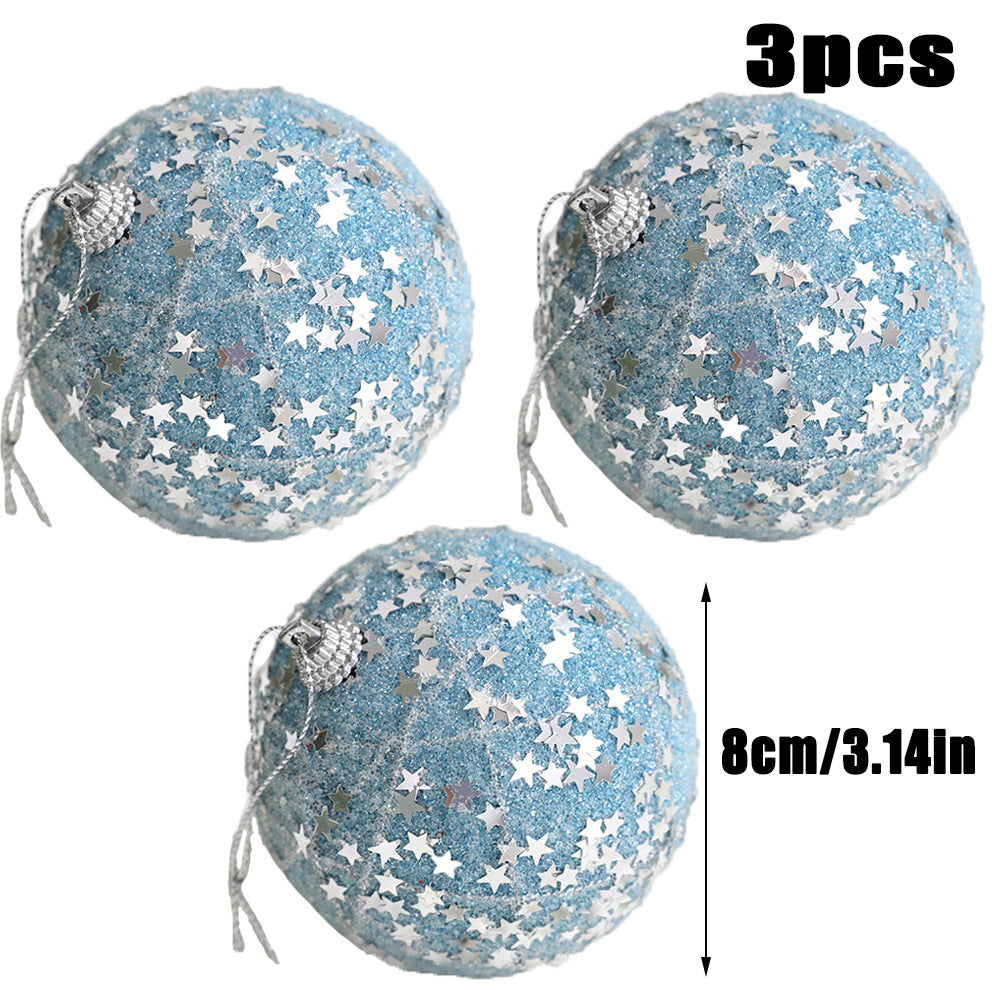 Blue Christmas Ornaments Set for Sparkling Holiday Trees