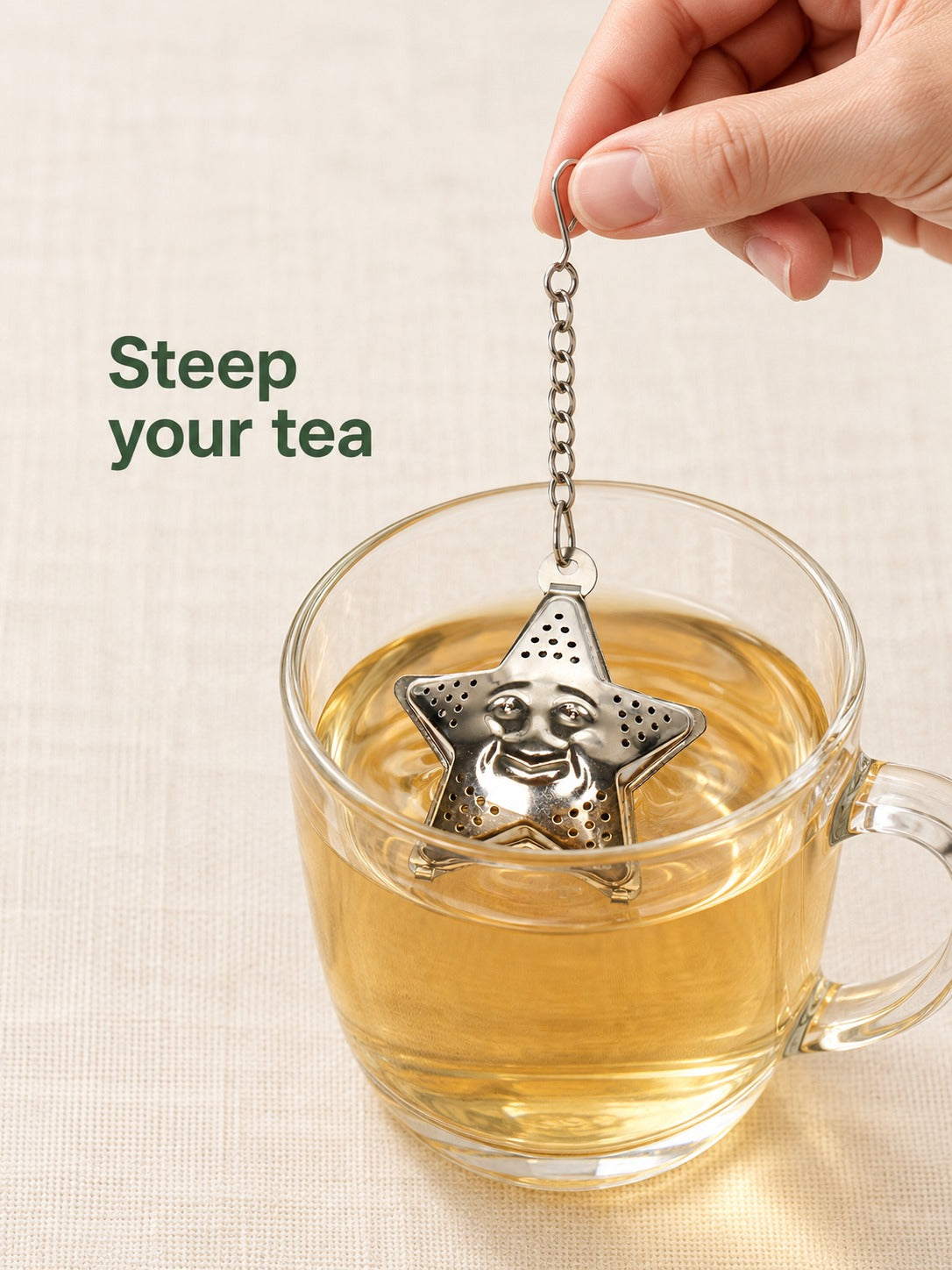 Star Tea Infuser Stainless Steel Loose Leaf Tea Strainer