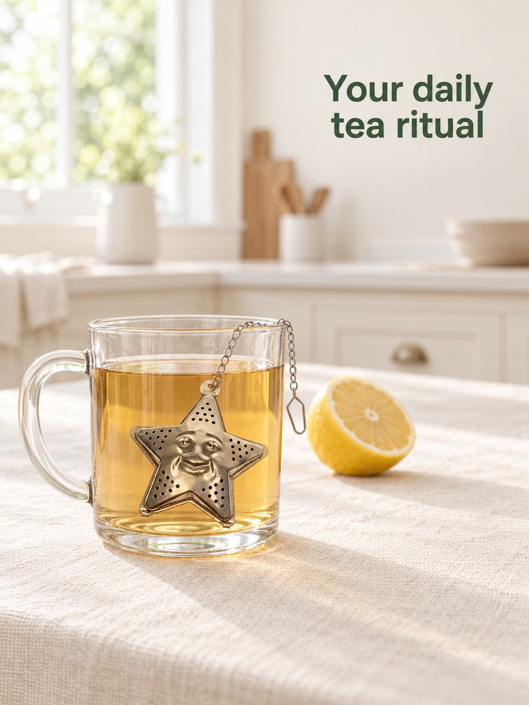 Star Tea Infuser Stainless Steel Loose Leaf Tea Strainer