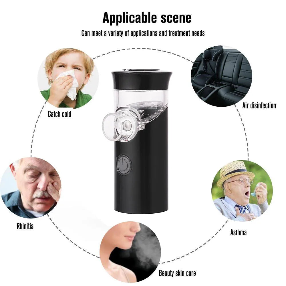 Portable Ultrasonic Nebulizer, Quiet USB Rechargeable Mist