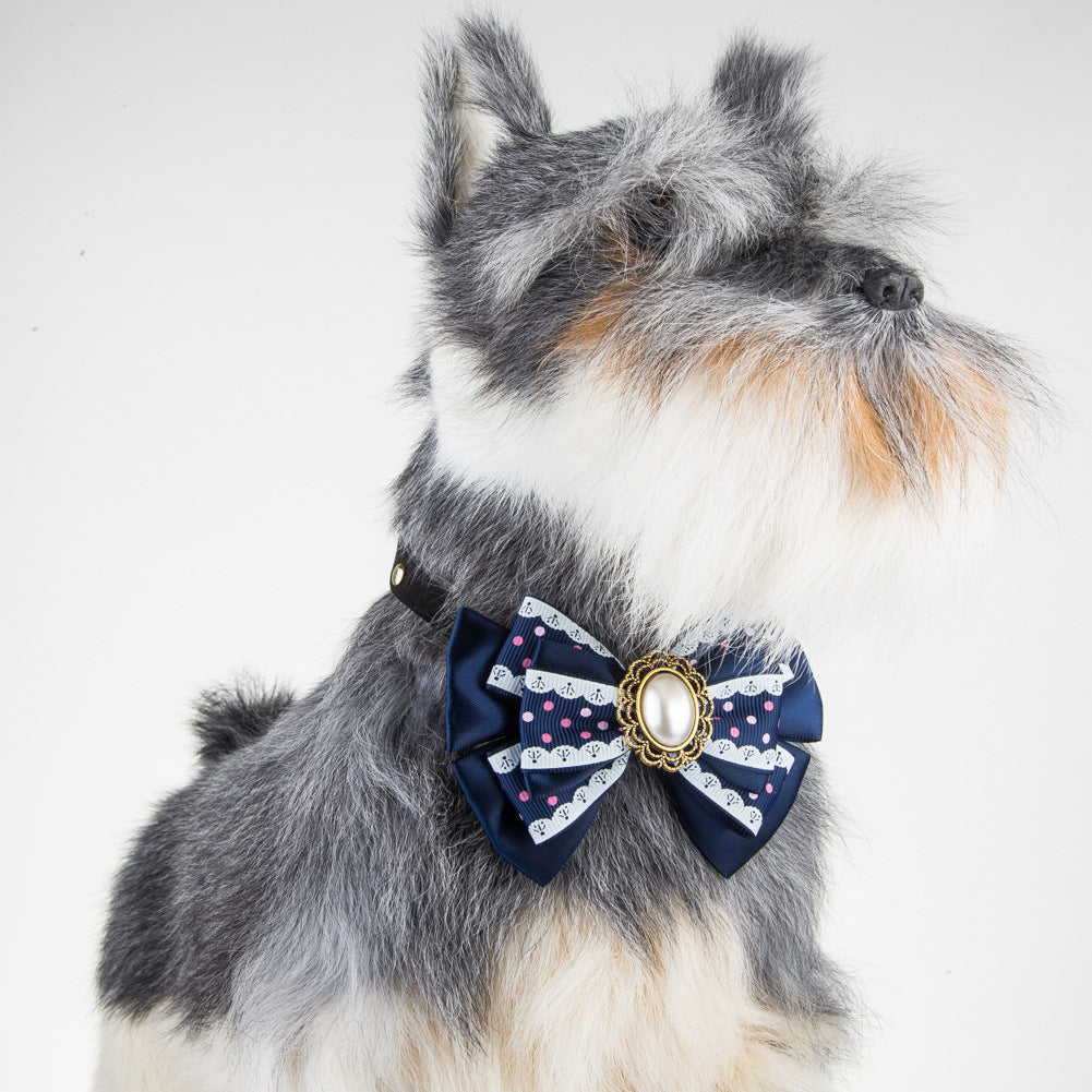 Adjustable Pet Bow Tie Collar for Photo-Ready Style