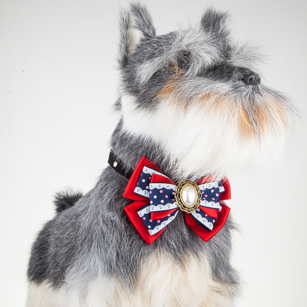 Adjustable Pet Bow Tie Collar for Photo-Ready Style