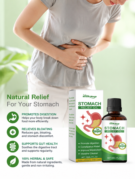 Stomach Soothing Oil — Natural Digestive Relief, Bloating