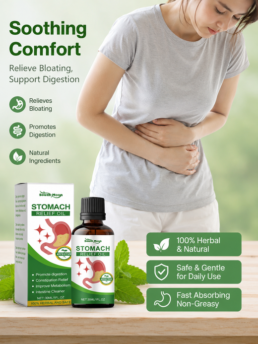 Stomach Soothing Oil — Natural Digestive Relief, Bloating