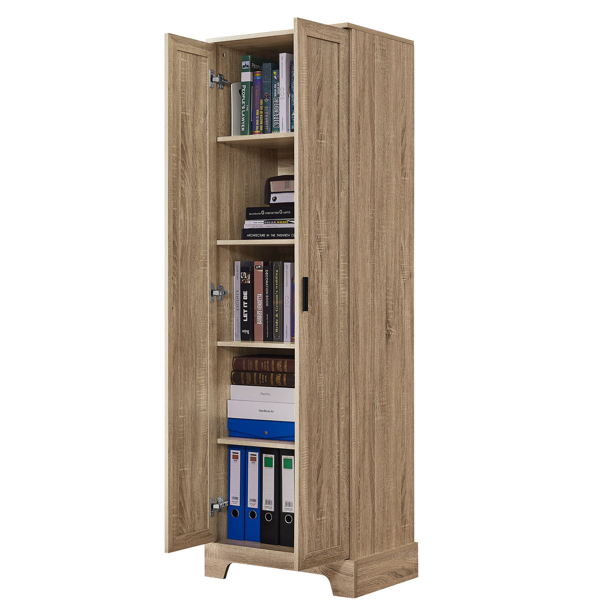 Two-Door Bathroom Storage Cabinet with Adjustable Shelves