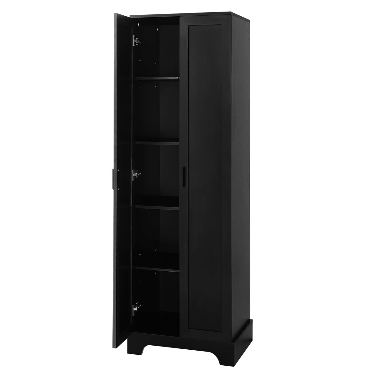 Bathroom Storage Cabinet with Doors and Adjustable Shelf