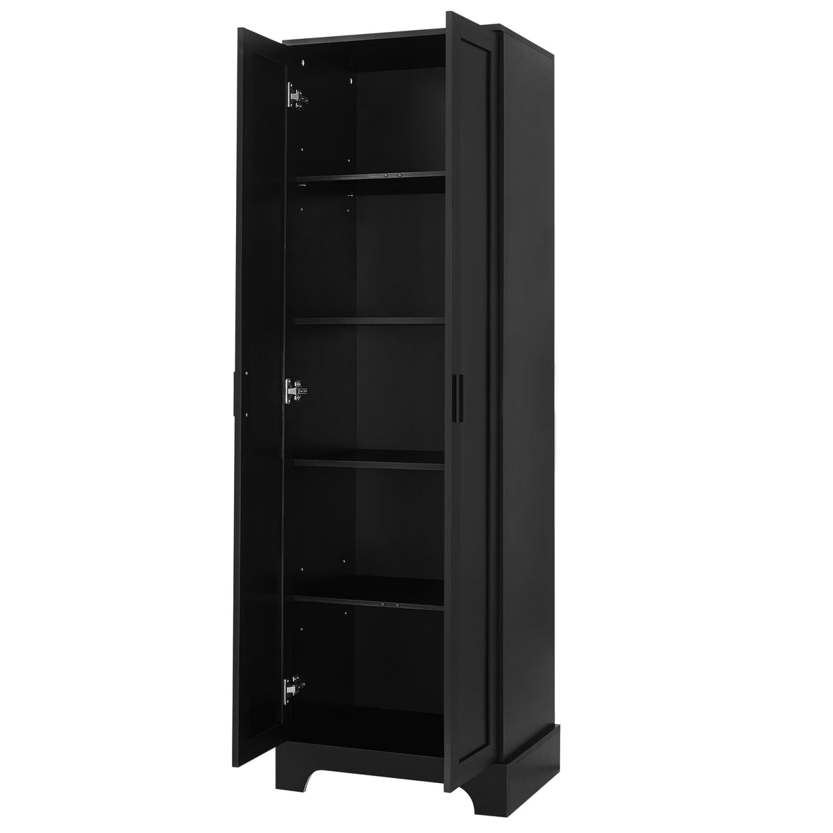 Bathroom Storage Cabinet with Doors and Adjustable Shelf