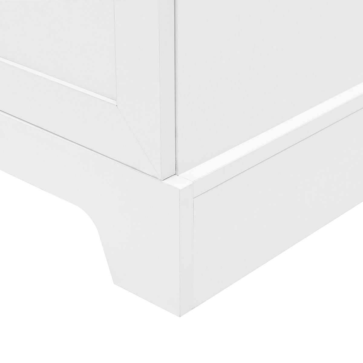 Bathroom Storage Cabinet with Doors and Adjustable Shelves