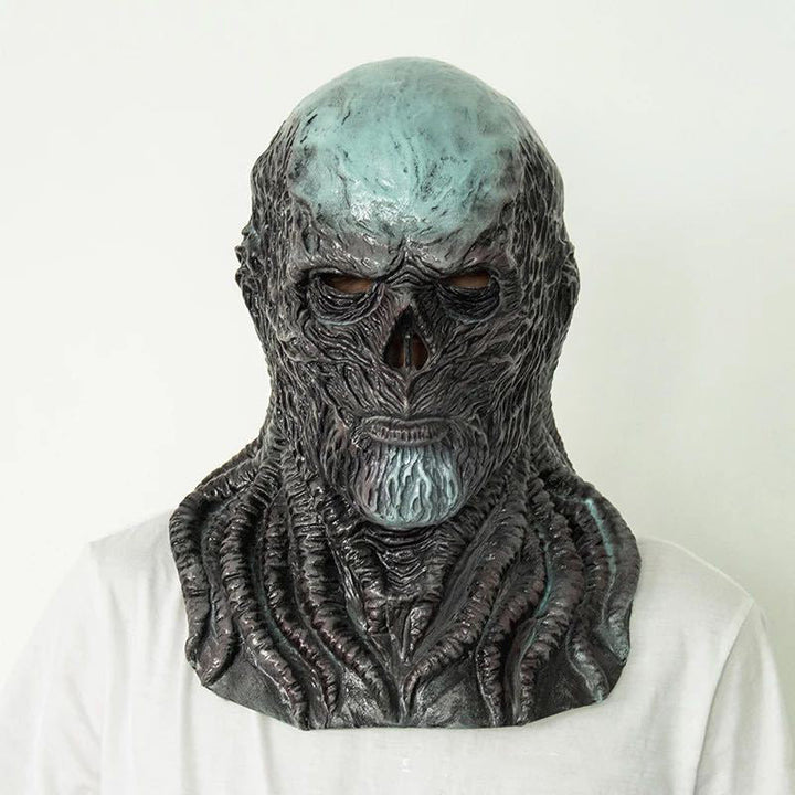 Halloween Latex Mask With Glowing Red Eyes Costume
