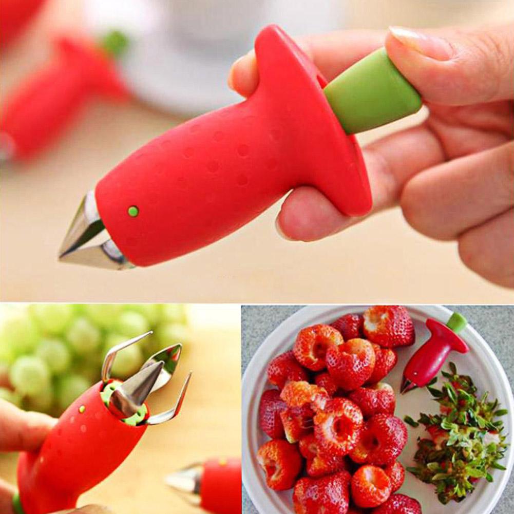 Strawberry Huller and Stem Remover Tool for Fast Prep