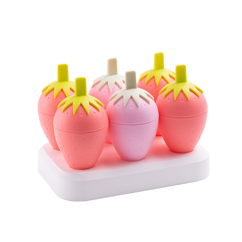 Strawberry Ice Pop Molds for Homemade Summer Treats