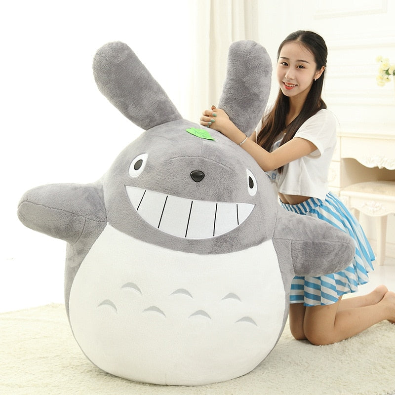 Large Totoro-Inspired Plush Toy for Cozy Room Decor