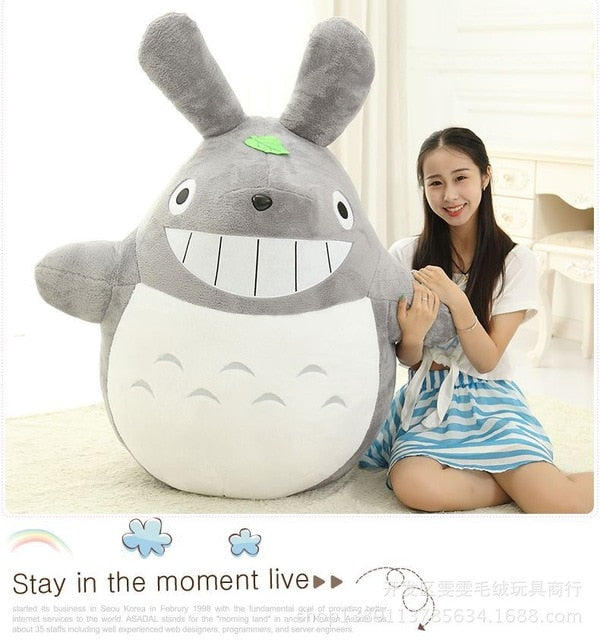 Large Totoro-Inspired Plush Toy for Cozy Room Decor