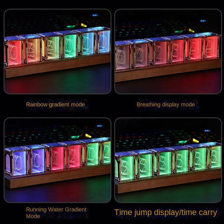 RGB Nixie Tube Clock with Dynamic Ambient Lighting