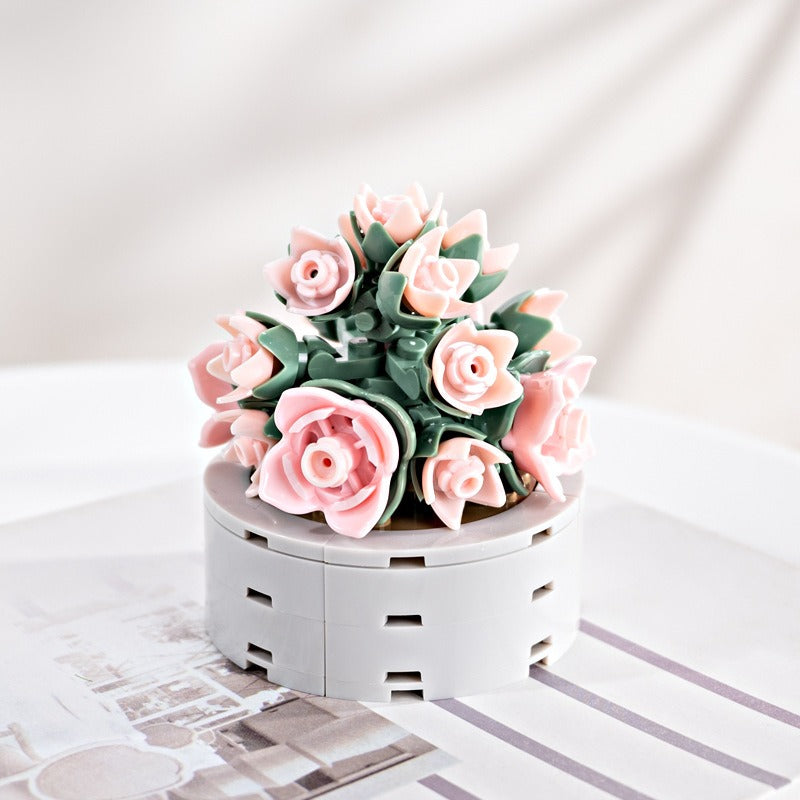 Succulent Building Blocks for Colorful Desktop Decor